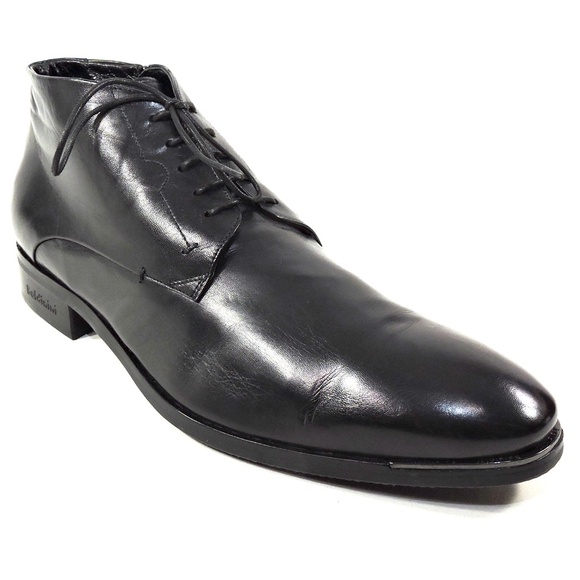 BALDININI ?? MEN\'S SOFT BLACK LEATHER COMFORT WINTER DRESS BOOTS main image 7